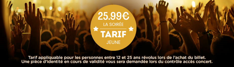 Tarif jeune : 25.99 euros